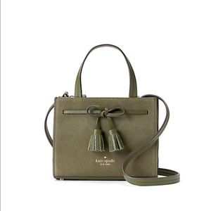 Kate spade hayes suede small satchel
